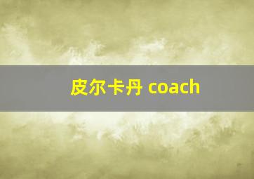 皮尔卡丹 coach